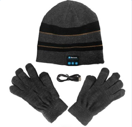 Comfy Winter Bluetooth Hat and Gloves
