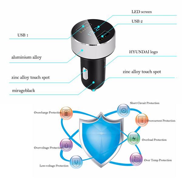 Dual USB Ports Car Charger