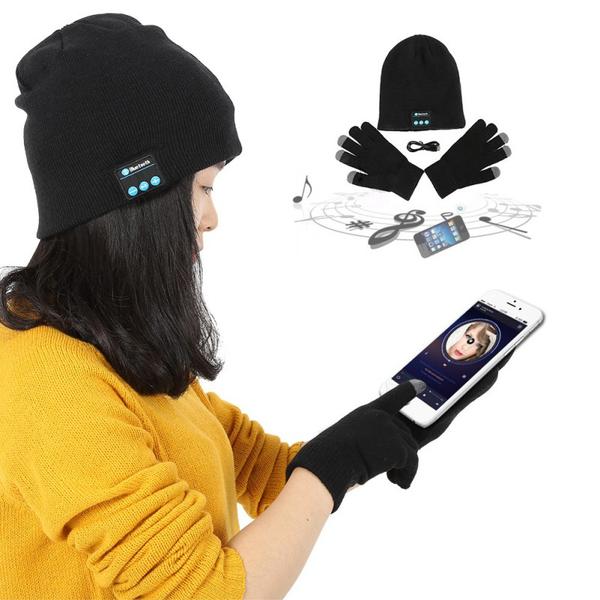 Comfy Winter Bluetooth Hat and Gloves